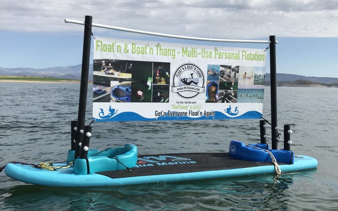 Flotation Banner by the Float'n Thang