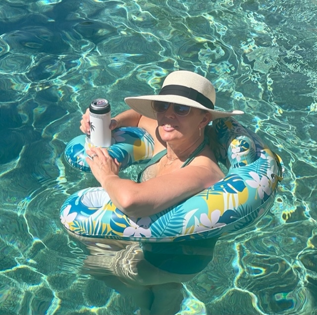 New Personal Flotation Device Leads to Better Wellness: Personal Flotation Device like no others. Headrest & Armrest Pillow, 2 Cup Holders and Flotation Device in One.