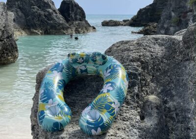 Beach Pillow and Float with 2 beverage holders