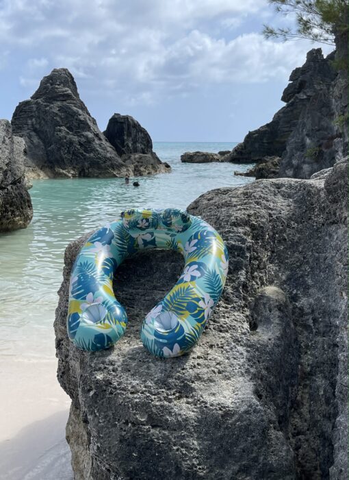 Beach Pillow and Float with 2 beverage holders