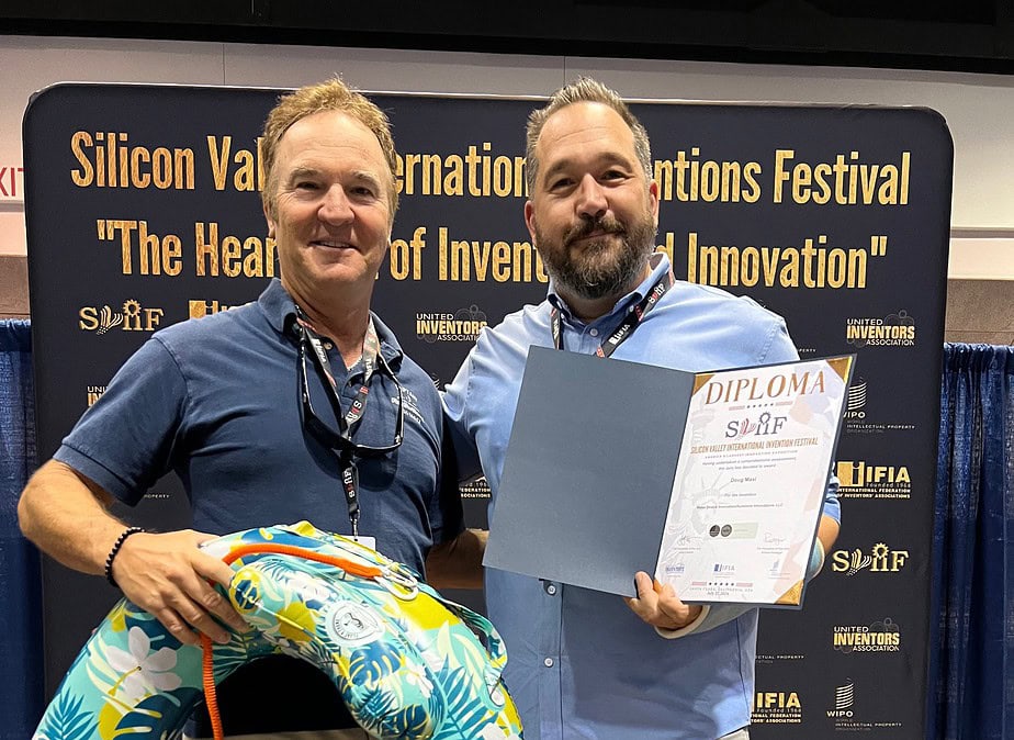 Founder for the Float'n Thang brand of personal floats get Silver Medal