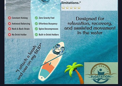 One Float that Provides that Zero Gravity Water Experience